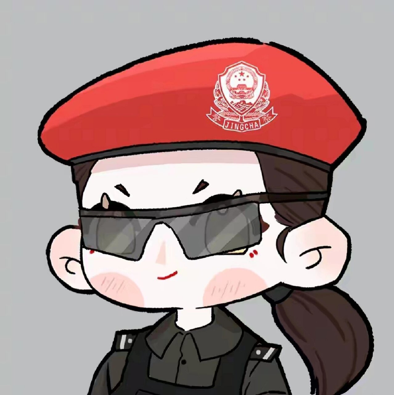 小小的警察头像 今日头条上
