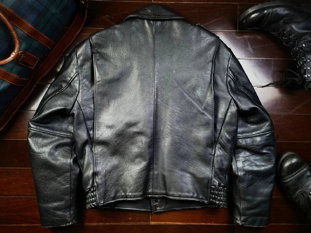 美国芝加哥警察皮衣&德国巡逻警察皮衣 第一件:美国制造branded厚重