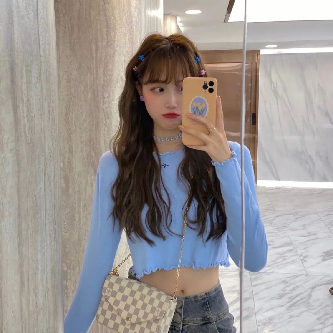 手机控女生头像