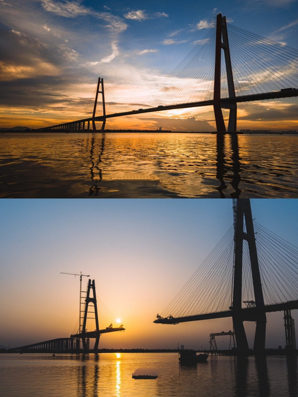 航拍江门📷 |新会银洲湖大桥🌅 时隔431天打卡银洲湖大桥,舒服.