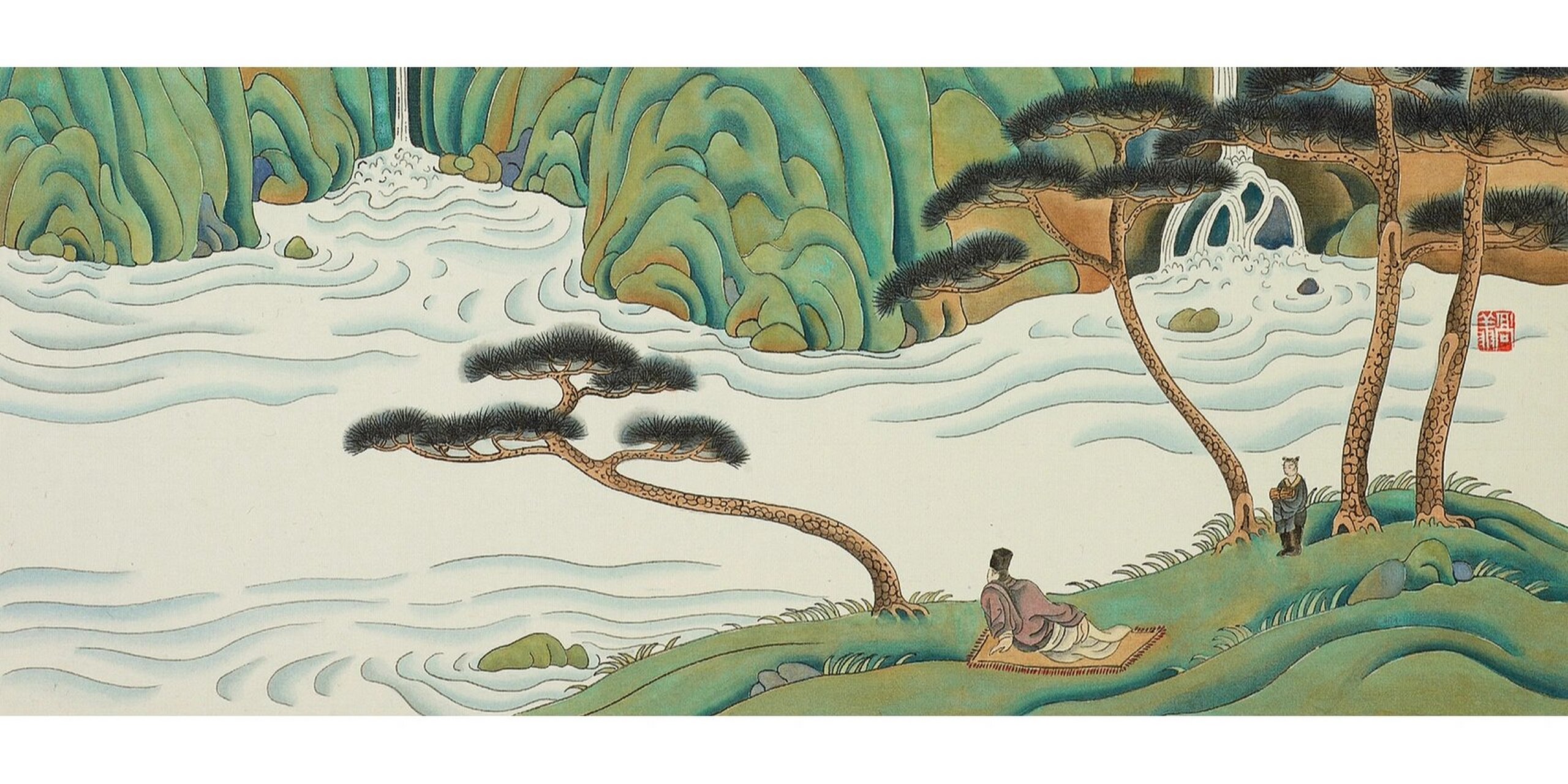 北宋著名山水画家郭熙在著作《林泉高致·山水训》中说:"春山澹冶而