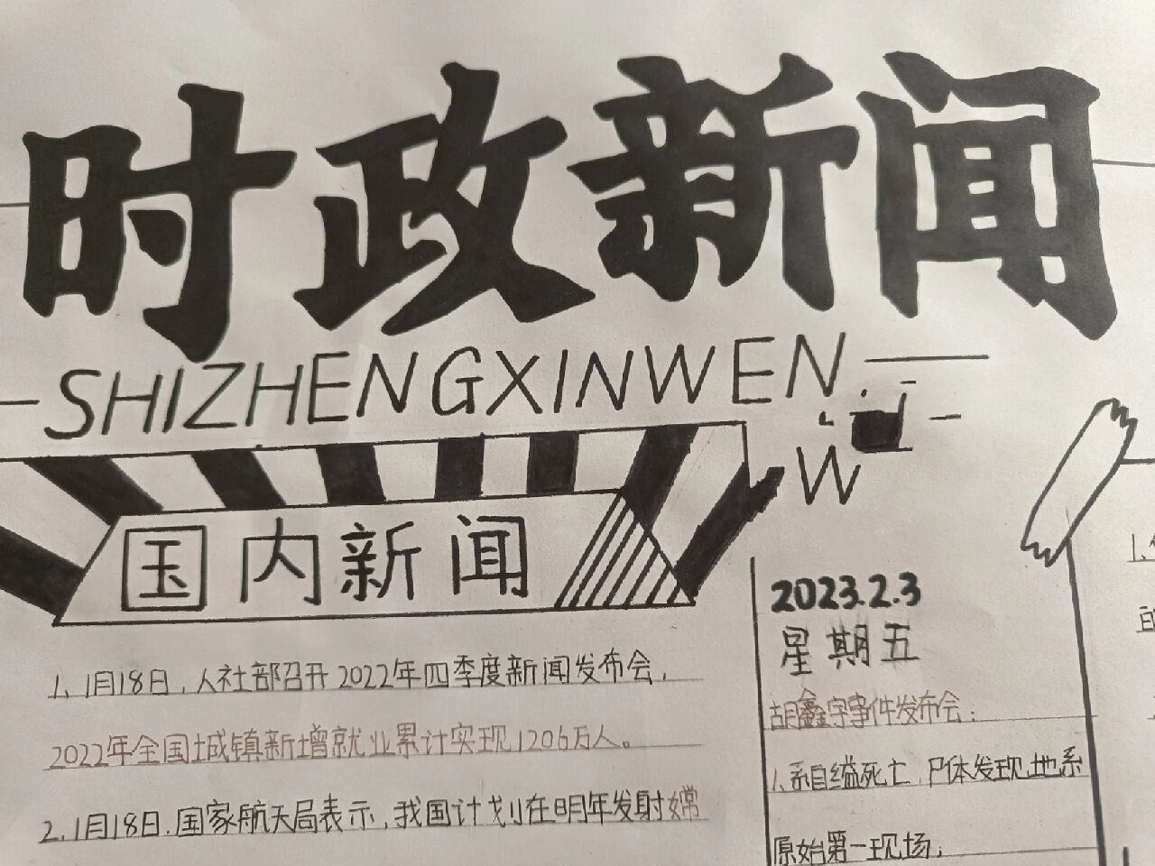 时政小报2020图片