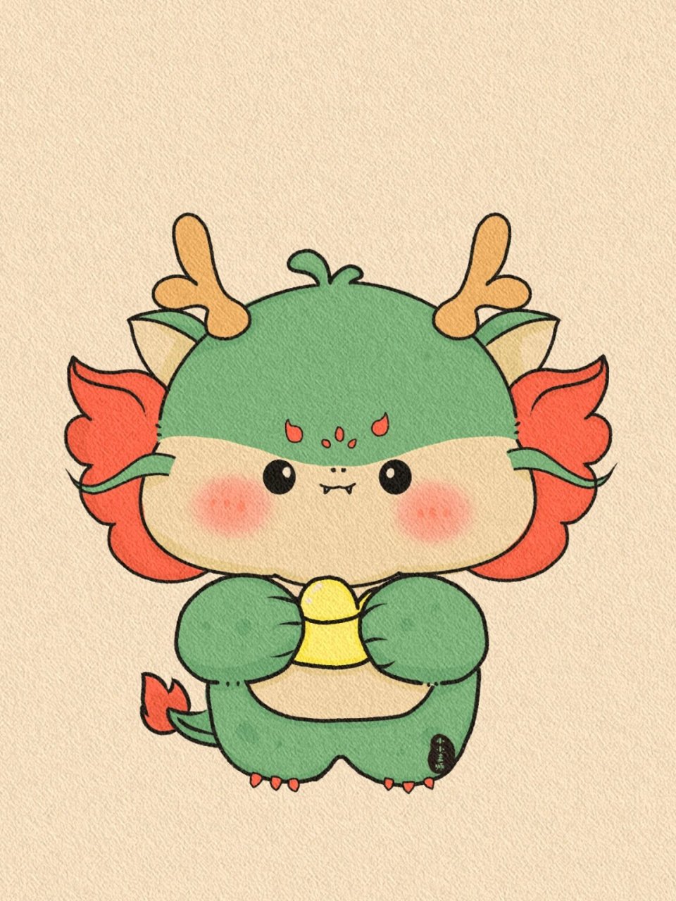 小青龙简笔画 超可爱的小青龙绘画 原创插画07商用禁止搬运,可授权