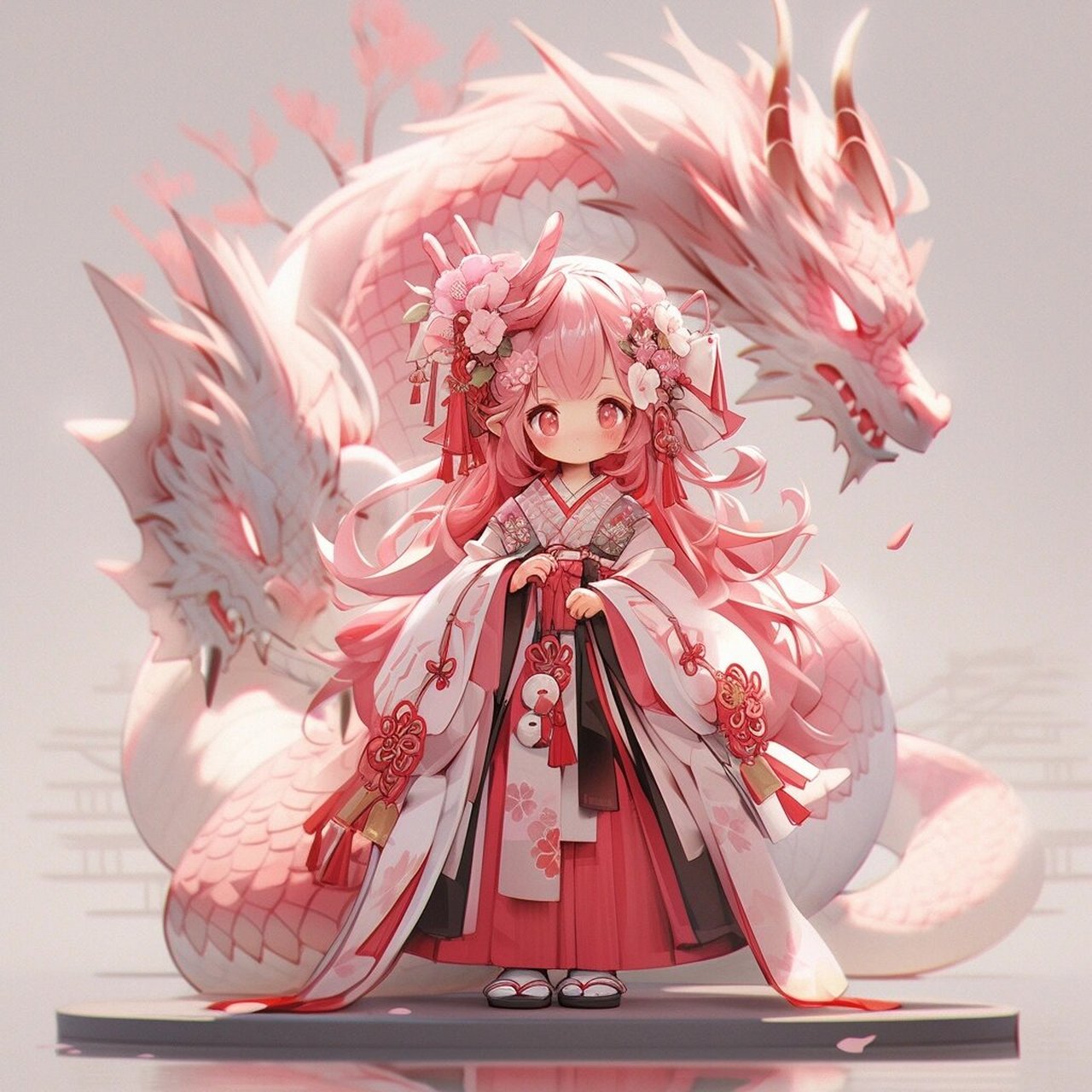 粉色系的小龙女