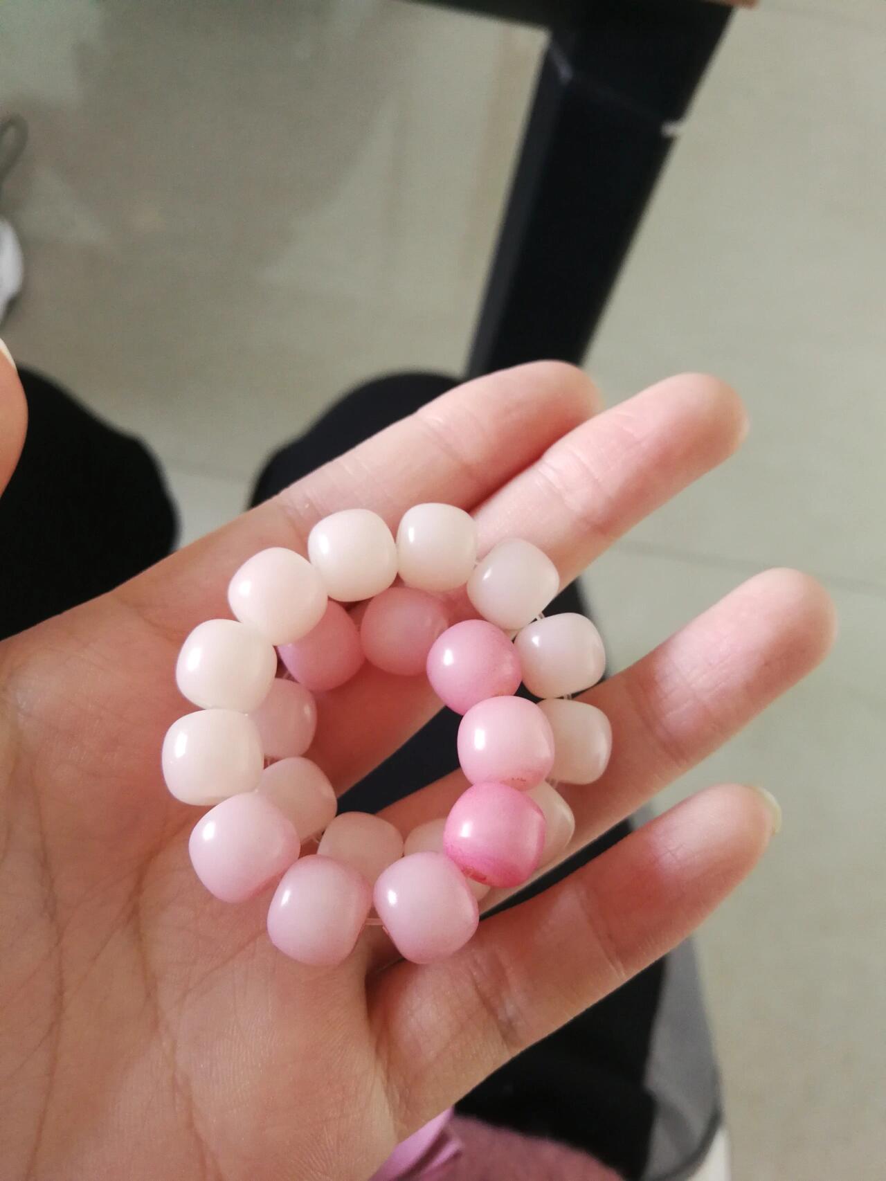 菩提根染色(粉色娇嫩!),盘了三天