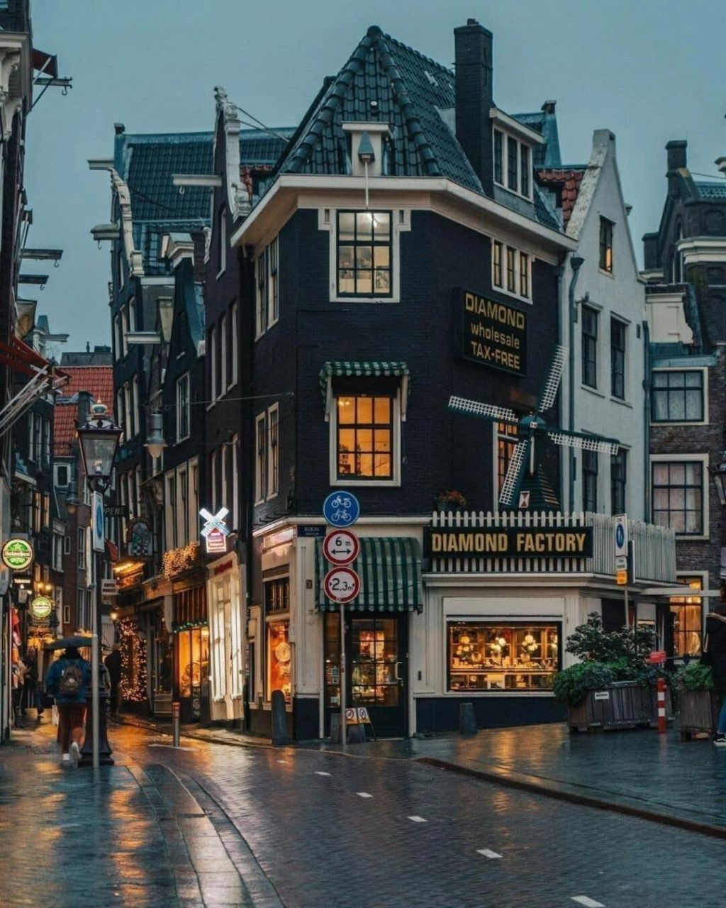 阿姆斯特丹的夜晚街景 荷兰9997阿姆斯特丹