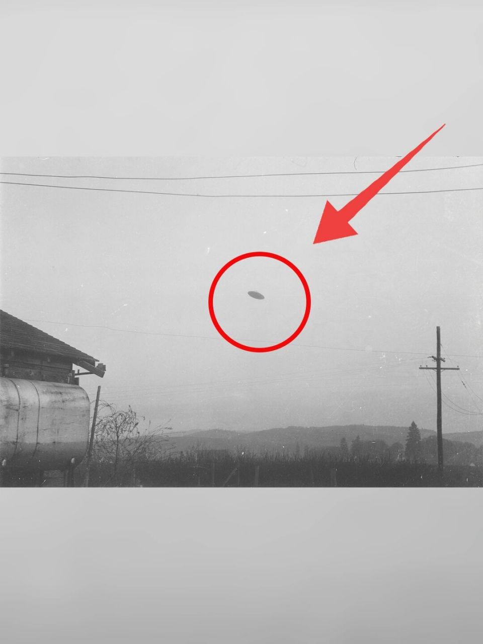 历史上最著名的ufo照片之一 1950年5月11日晚上7:30,居住在美国俄勒冈