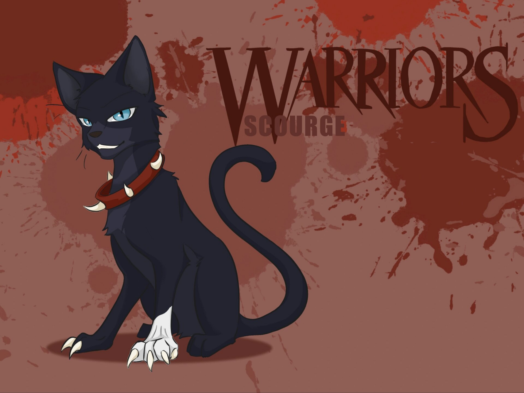 猫武士长鞭 不知道画啥了,重画下黑历史吧(我以前画的真的好丑)