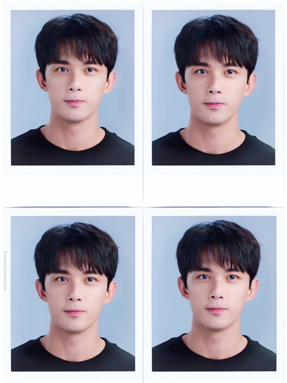 吴磊|23岁证件照来啦 这一年内修过的两组证件照,一组是新鲜的绿意