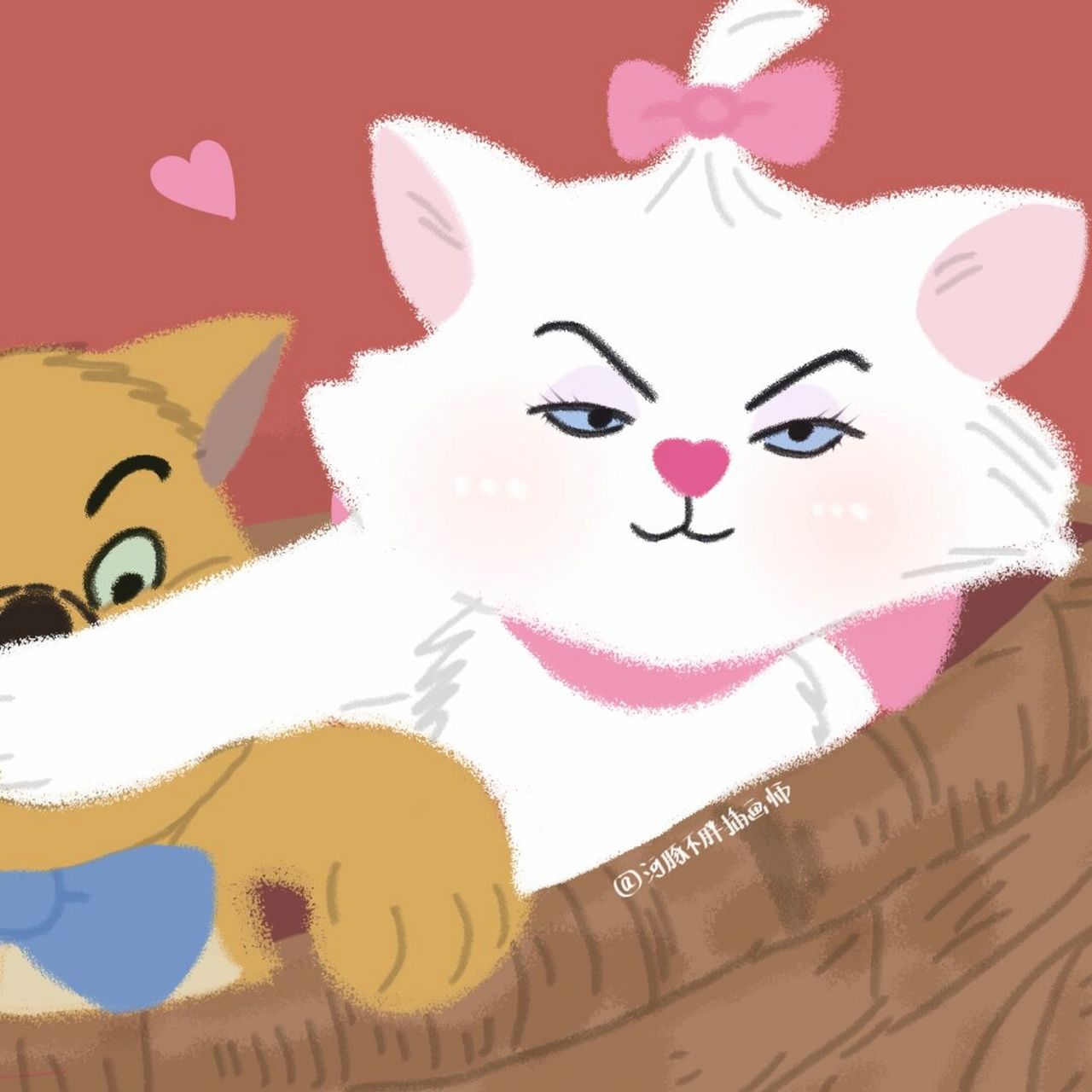 玛丽猫# #猫# #头像# #头像分享# #可爱头像# #可爱头像分享# #情侣