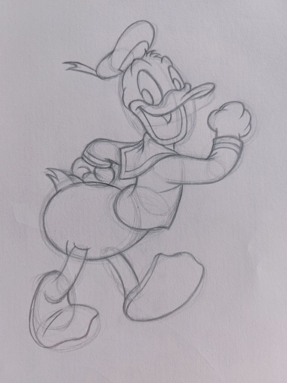 唐老鸭教程来啦 迪士尼卡通人物唐老鸭简笔画教程来啦#唐老鸭