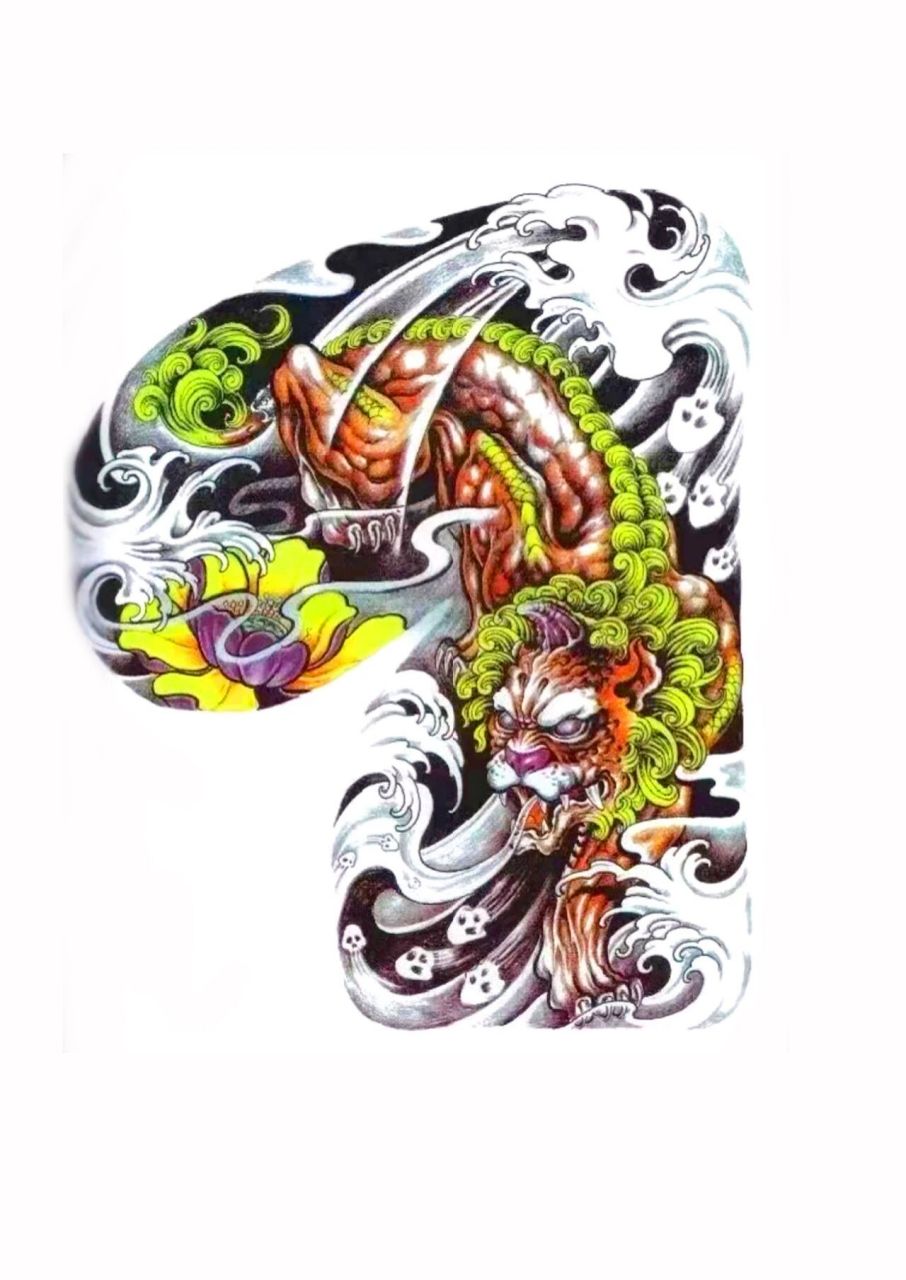 貔貅纹身手稿图案收藏2 貔貅纹身线稿手稿2