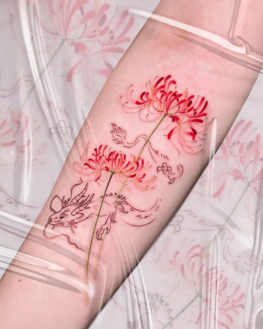 tattoo|彼岸花纹身 !