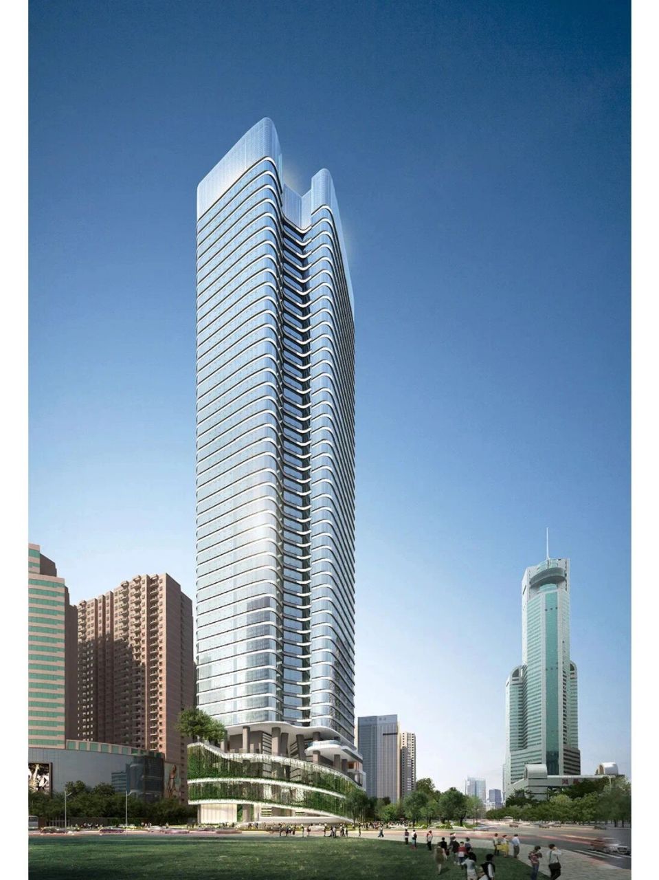 螺旋式群房——aedas 仁恒深之源(备案名仁恒世纪大厦)项目位于深圳