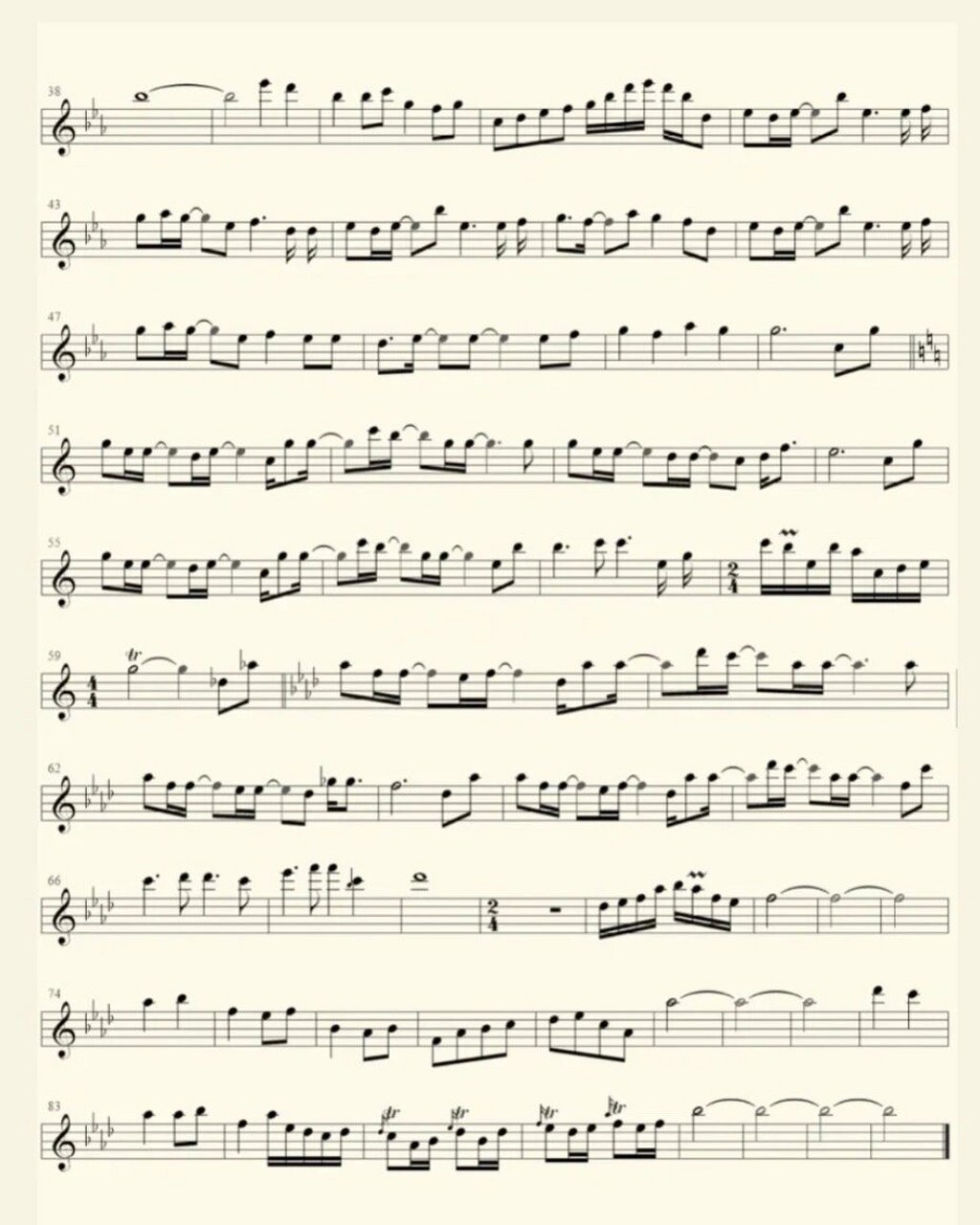 《我爱你》ayasa 绚沙长笛谱子 演奏视频在好多篇笔记的前面,大家自行