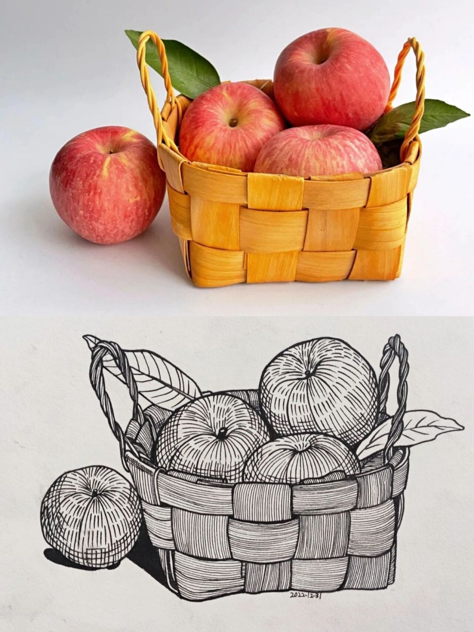 蔬菜/水果写生 〖苹果96〗素材来源