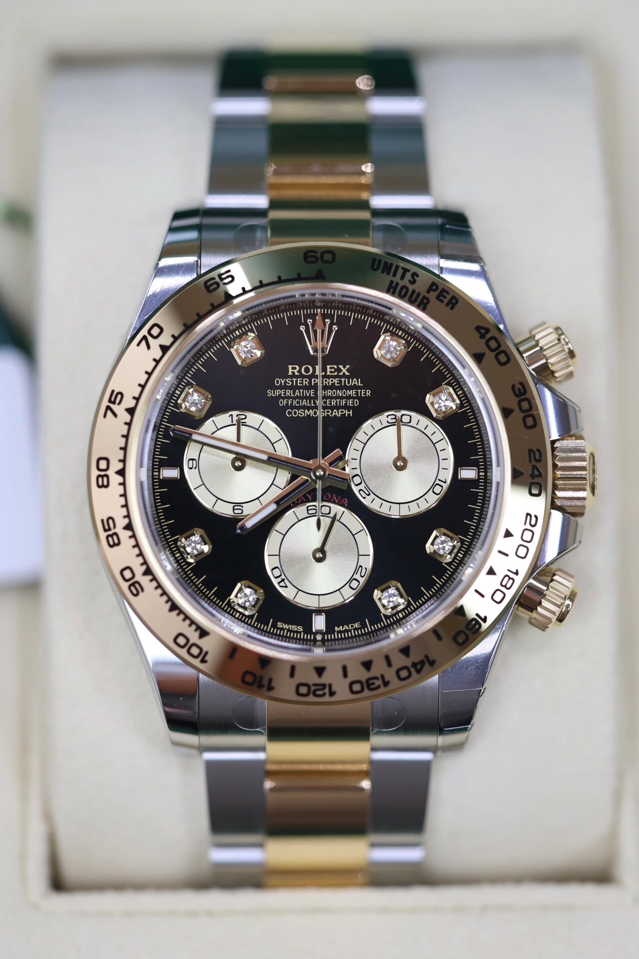 新款间金迪通拿126503黑钻 间金迪通拿中的顶配,原来的15-30-45刻度改