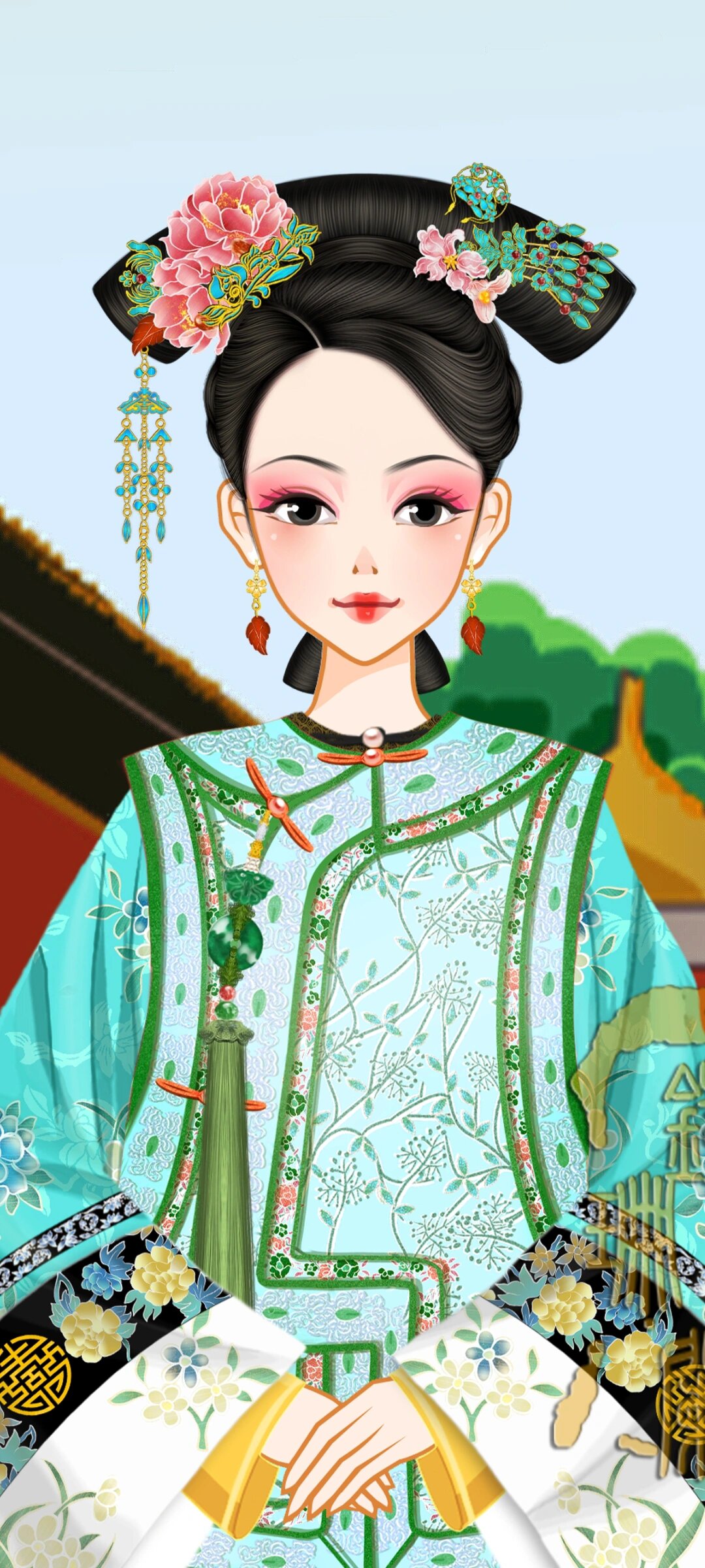 96彩虹堂清宫造型