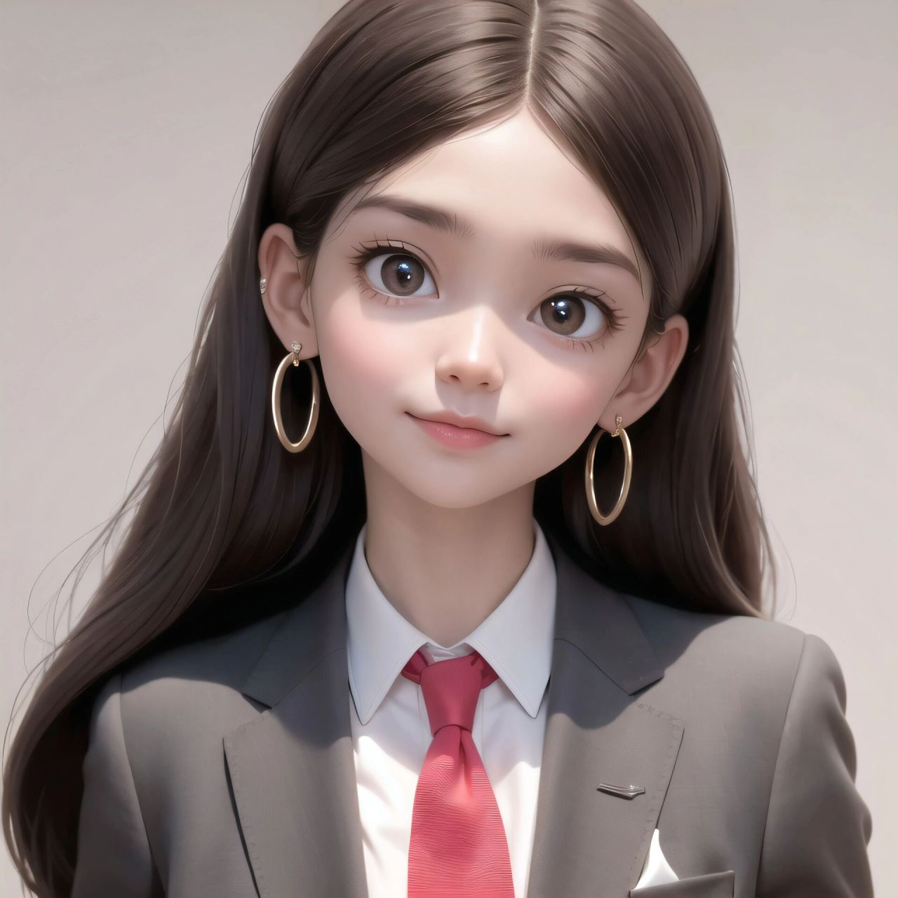 迪士尼公主风9499女生头像正装系列51566 没想到职业头像还能