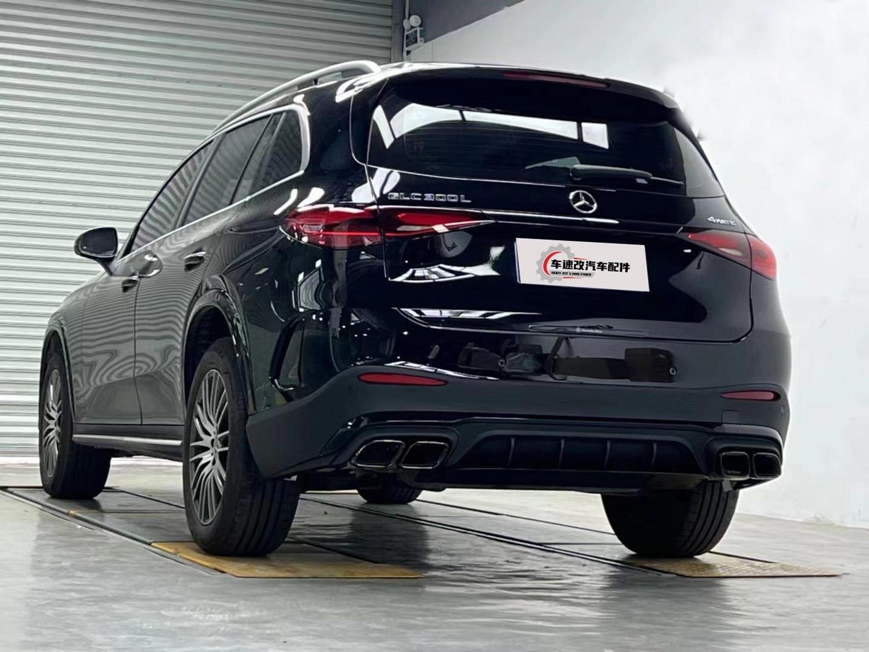 23-24最新款奔驰glc260l 300l x254升级改装glc63 amg四出方口后唇