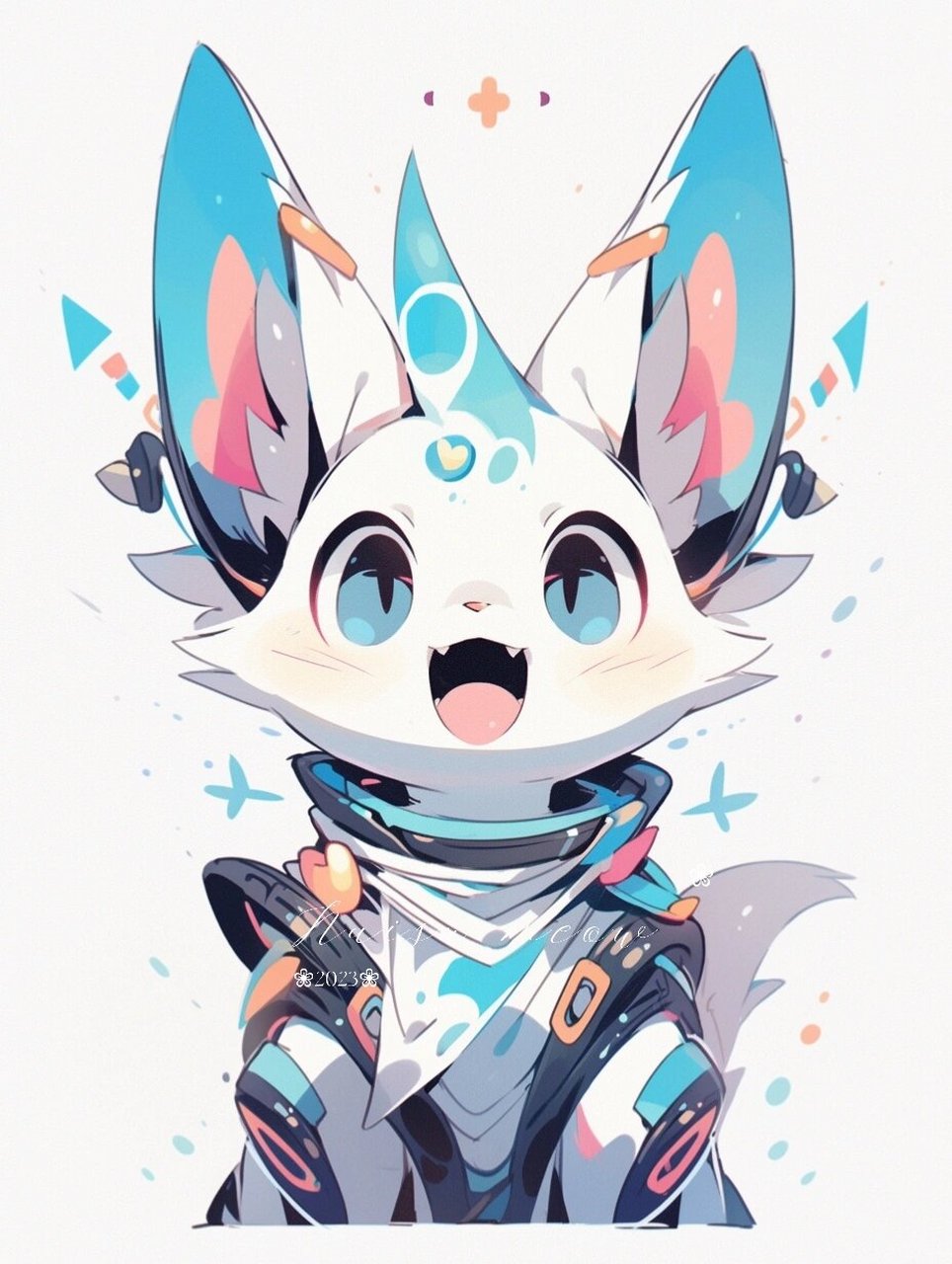 蓝色系|可爱小精灵|萌系兽设 96画风非常宝可梦 数码宝贝,有日系