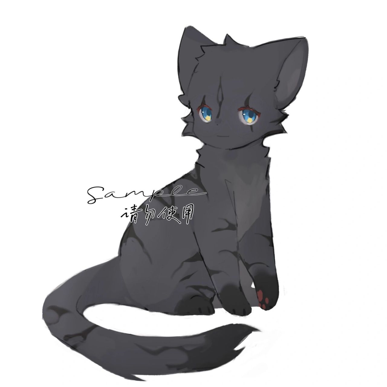 一些自己画的猫设