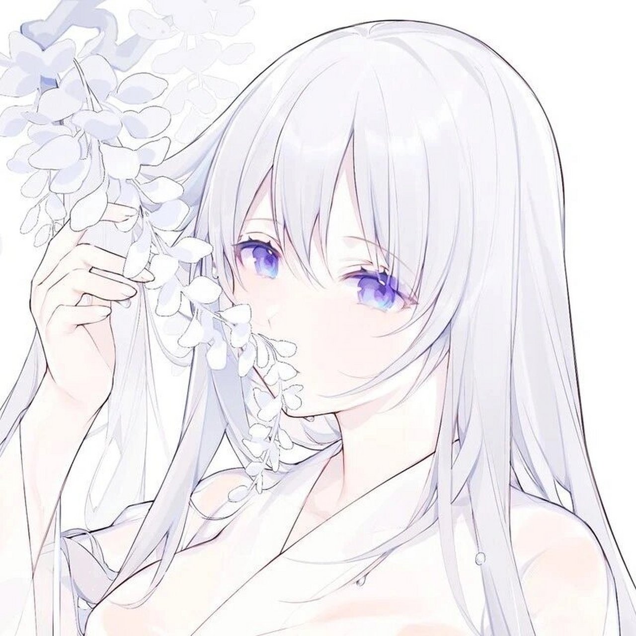 白色系动漫女生头像 #优质女生头像# #动漫头像