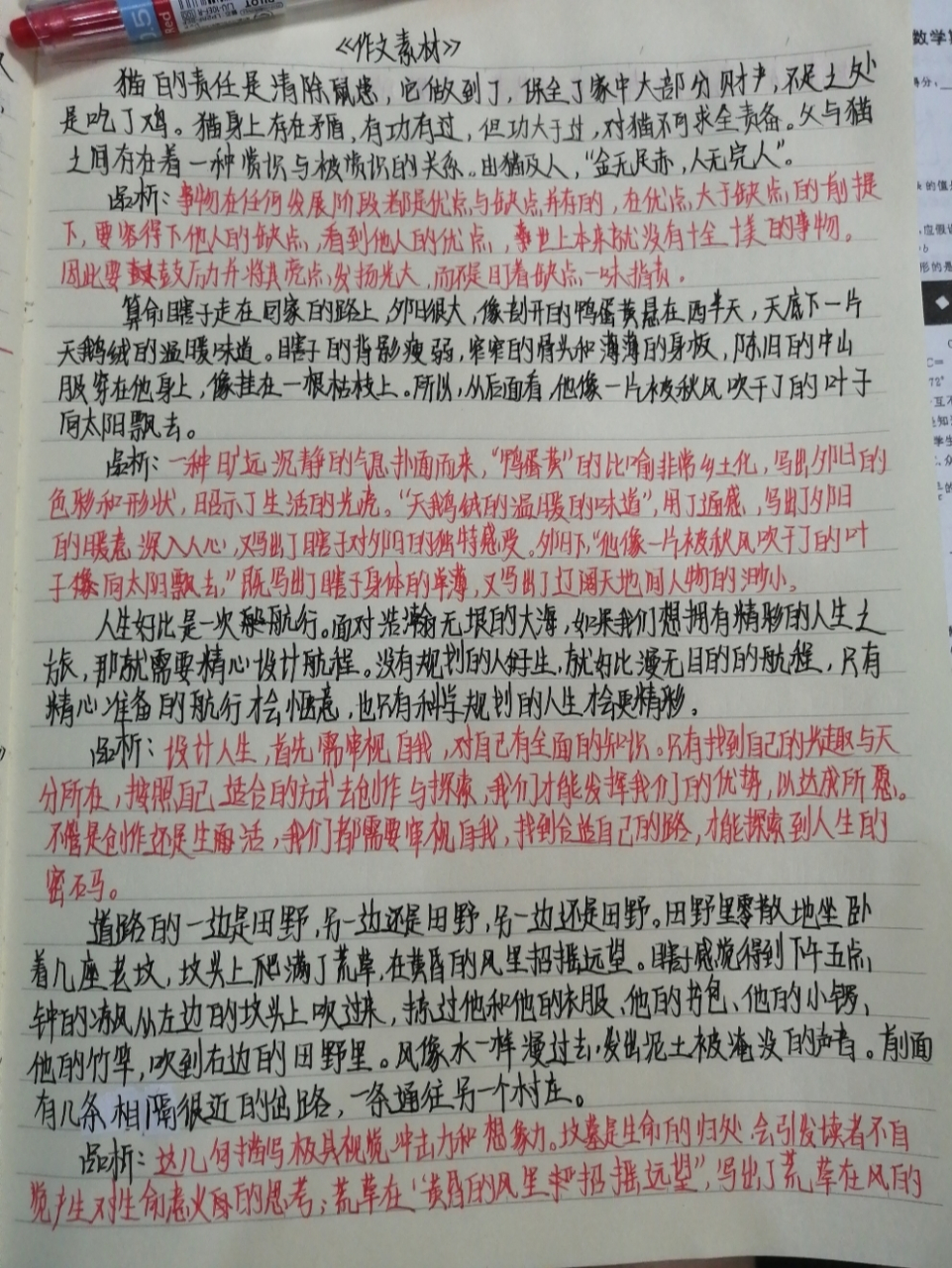 好句摘抄加赏析(字丑勿喷) 好句摘抄加赏析(字丑勿喷)