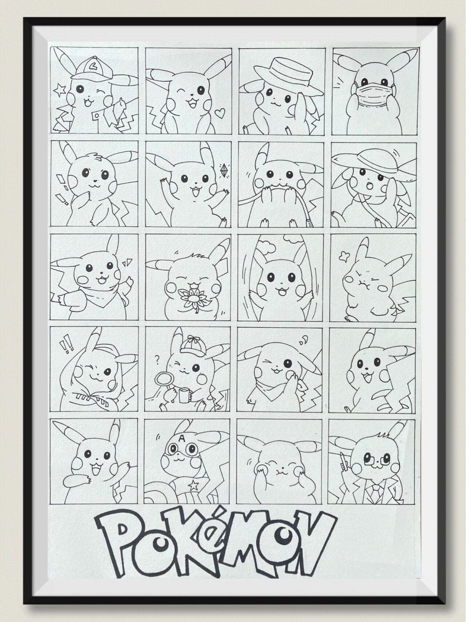 简笔画—皮卡丘(内附线稿) 皮卡 皮卡 皮卡丘