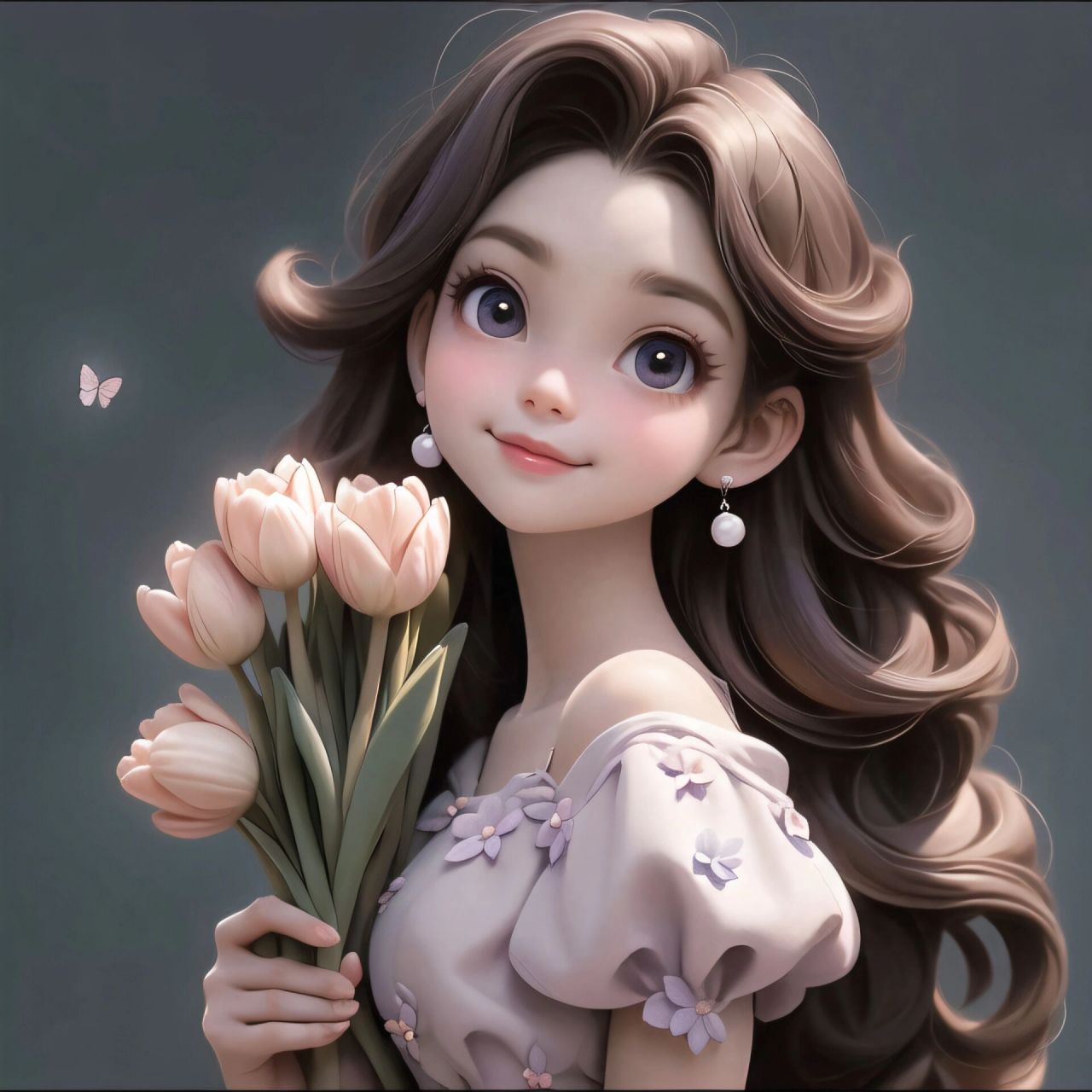 9315招桃花旺财好运的手捧花头像来啦93 原创图片请勿转载,93