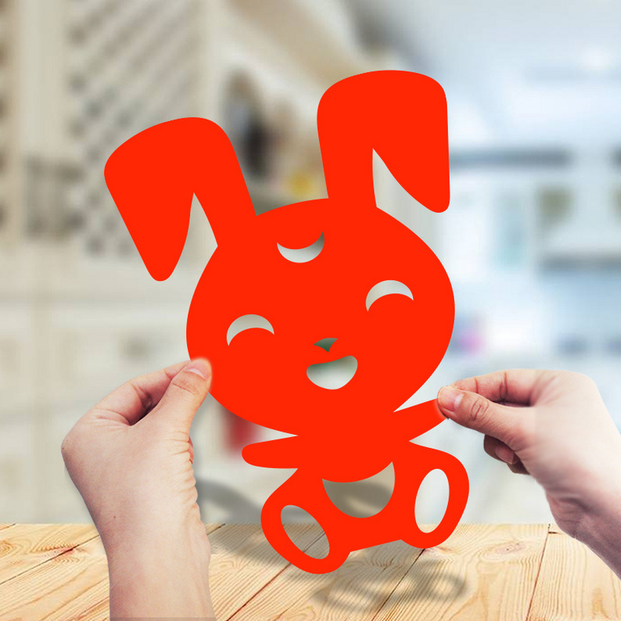 儿童兔子剪纸教程简单图片