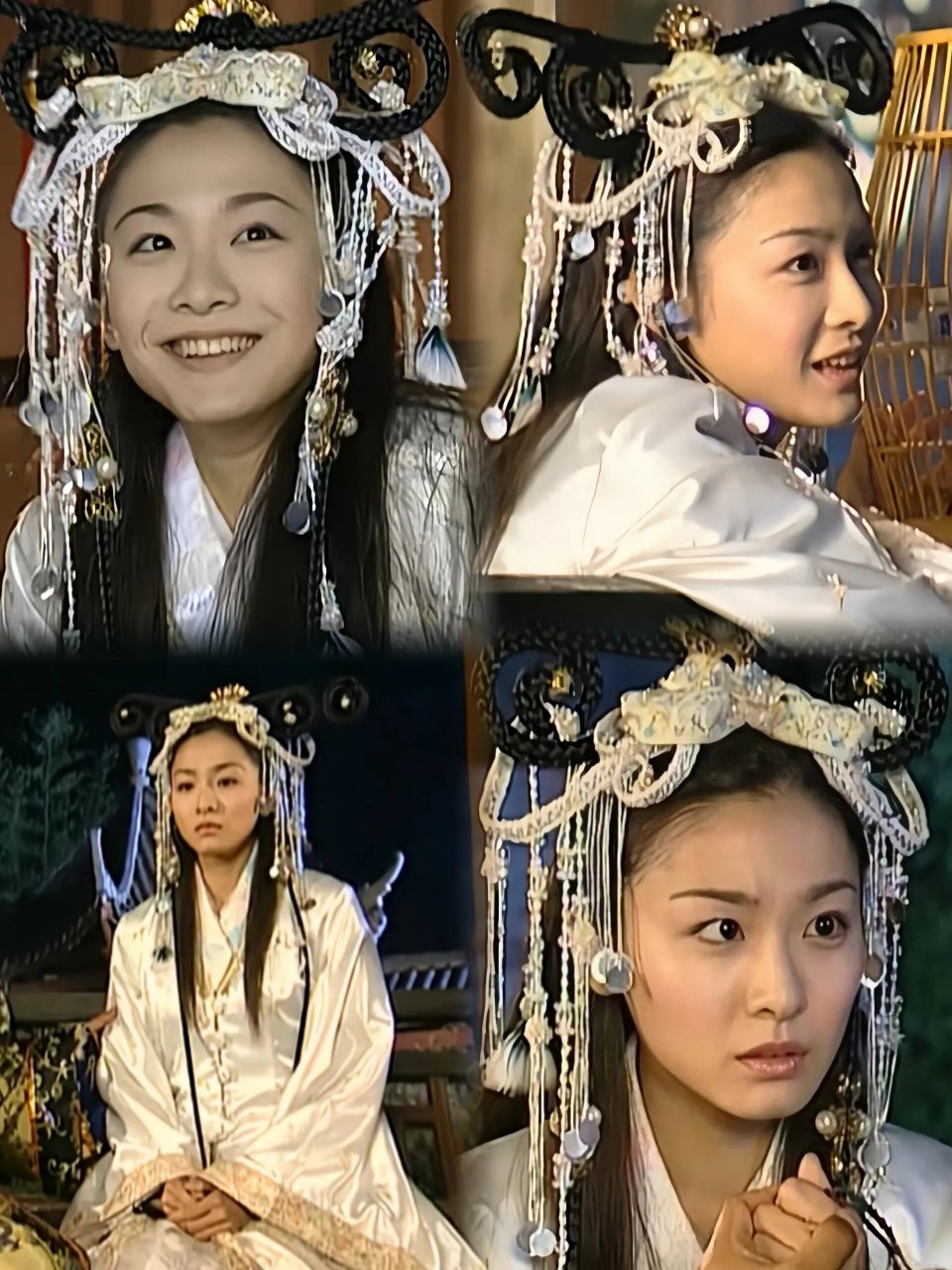 2002年《风云》 幽若5套造型 p1:湖心小筑造型一 p2:给聂风做婢女 p3