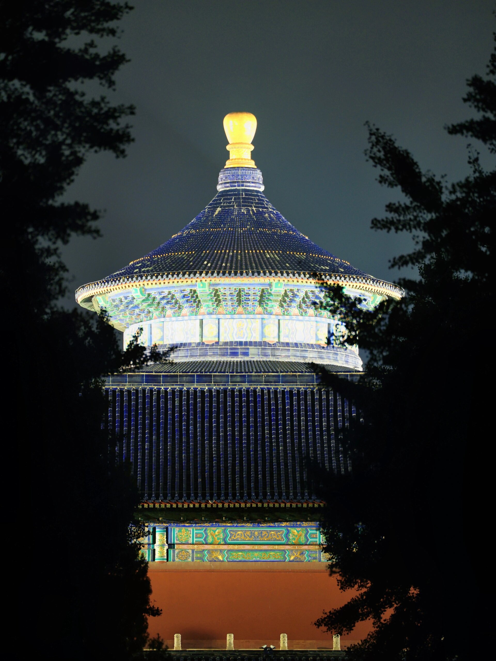 北京天坛公园|夜晚一定要看一次亮灯祈年殿