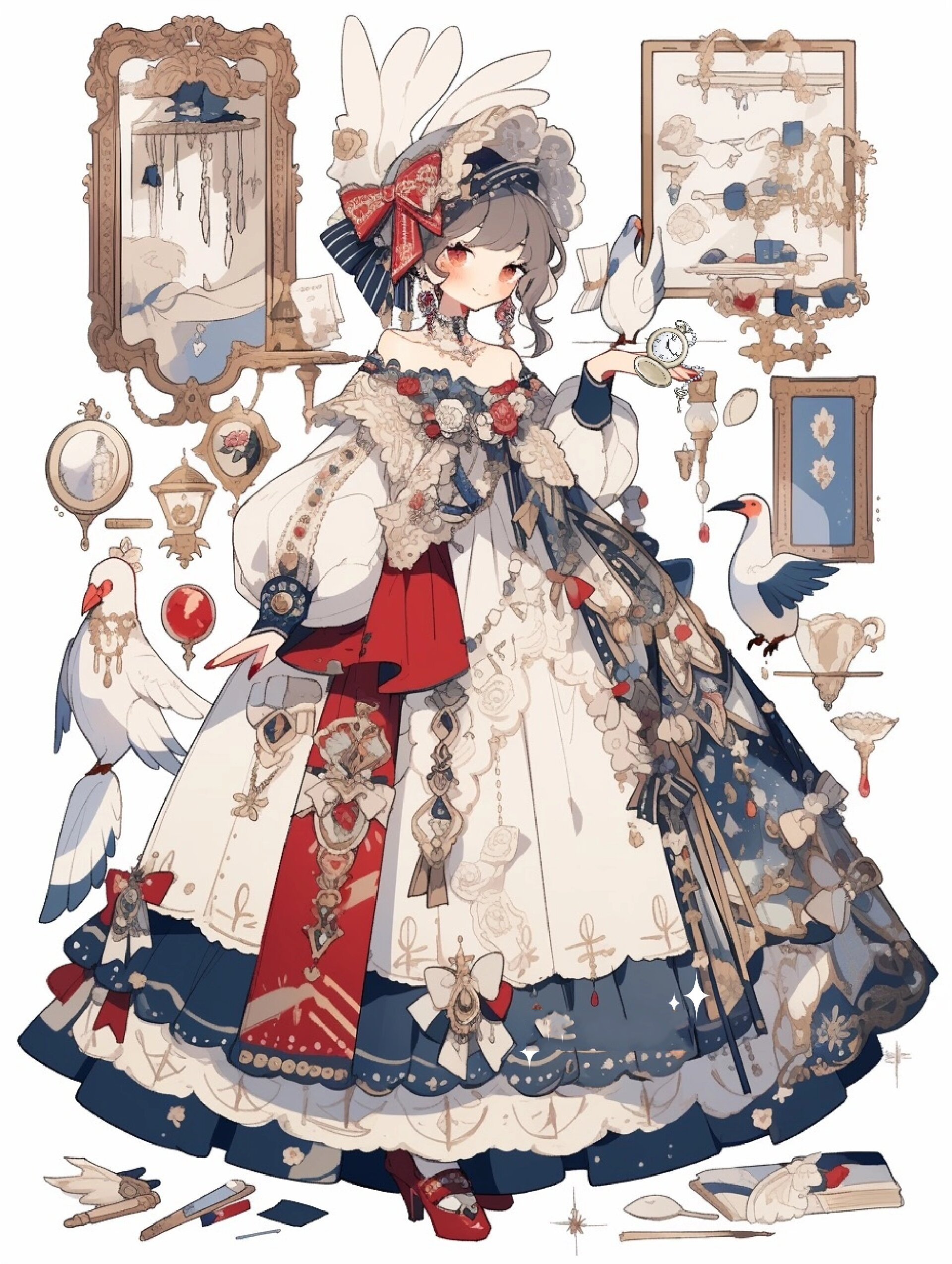 人设|服设lolita82星野魔术师·月兔 月兔是打扮得像童话公主的星星