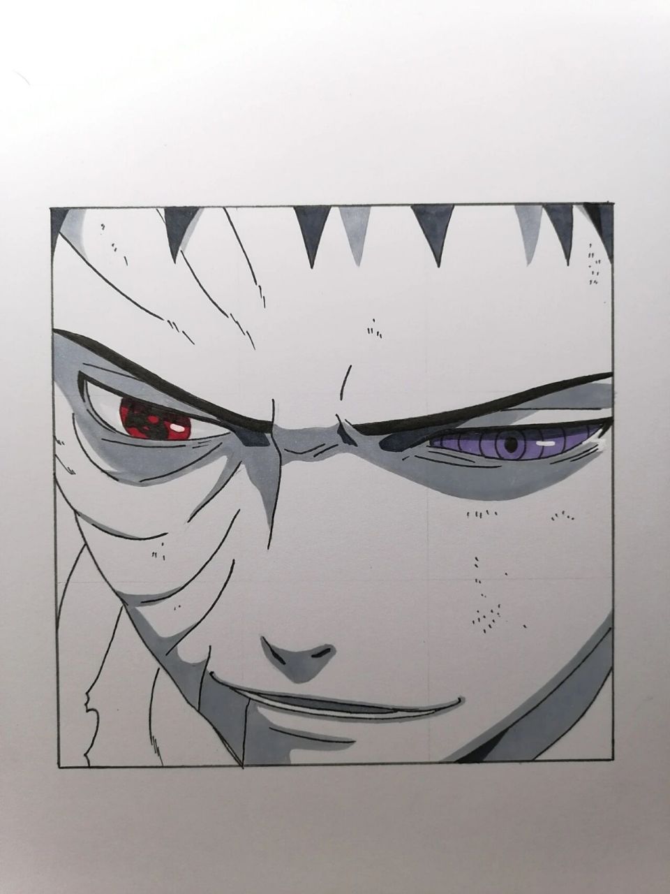 带土教程 #火影忍者# #手绘教程# #带土