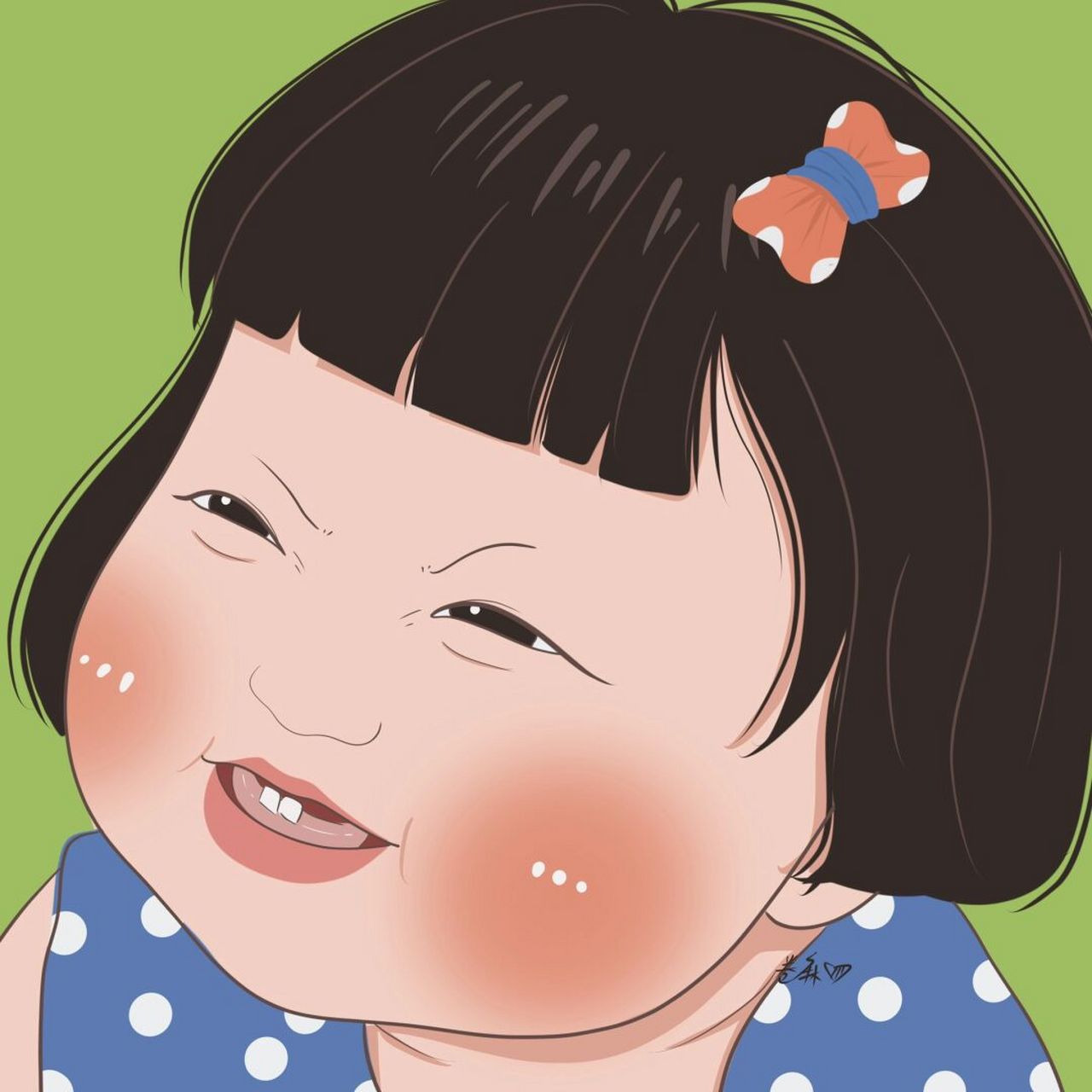 插画 | 头像 |没心没肺,快乐加倍 图片92二改92商用92去签名