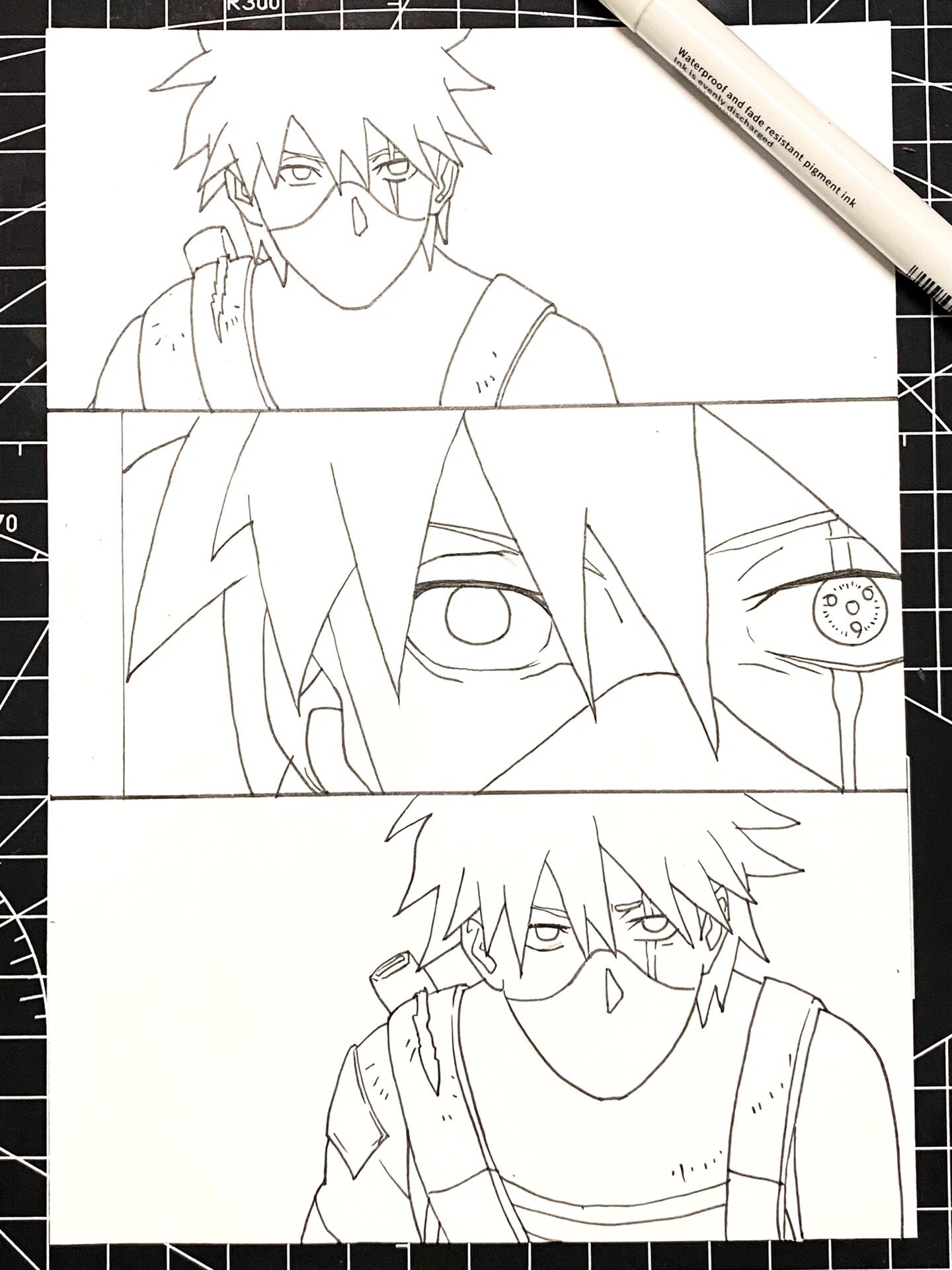 卡卡西手绘 附线稿