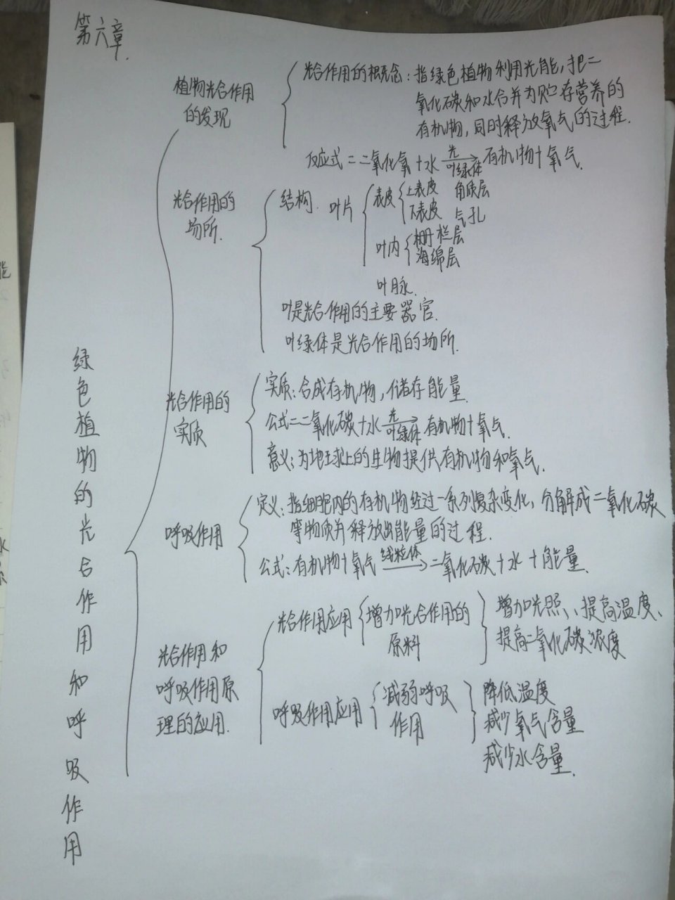 七年级第6章思维导图图片