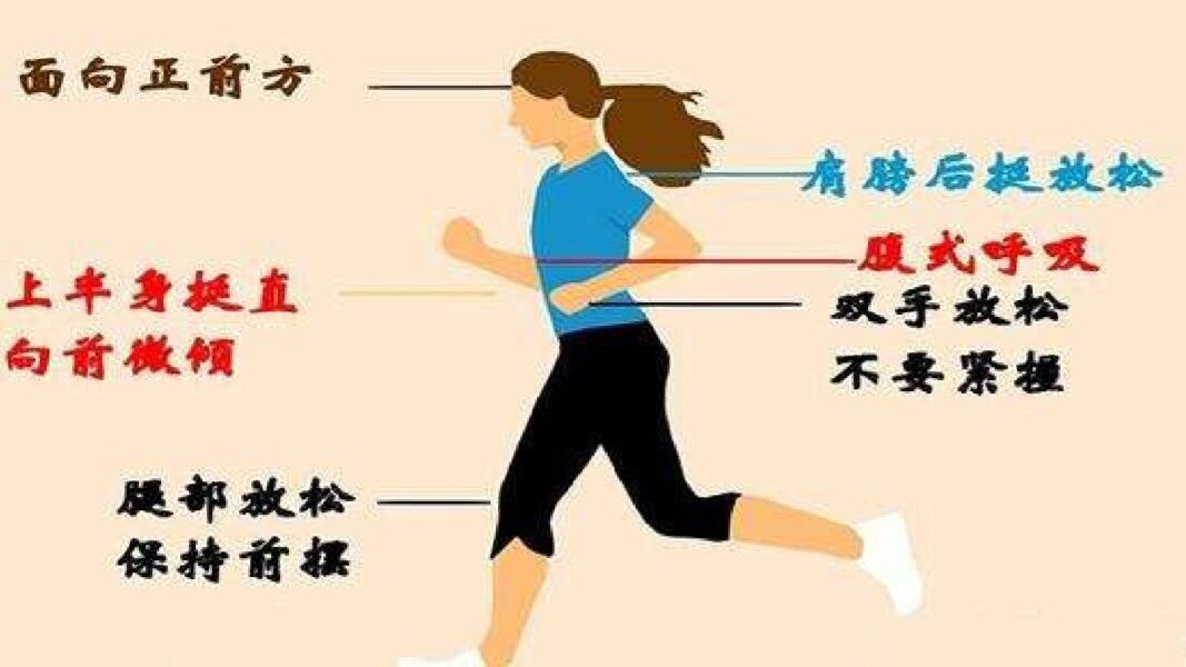 一张图看懂正确的跑步摆臂动作姿势 中考体育跑步正确姿势: 跑步时