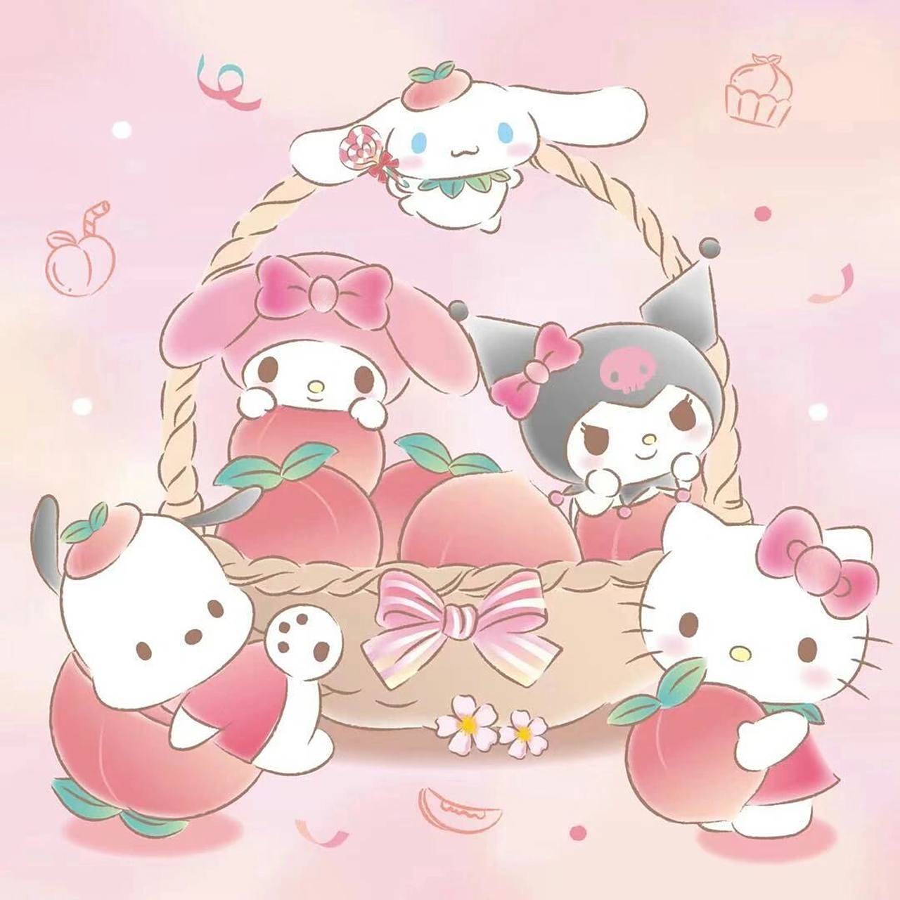 三丽鸥可爱桃子头像