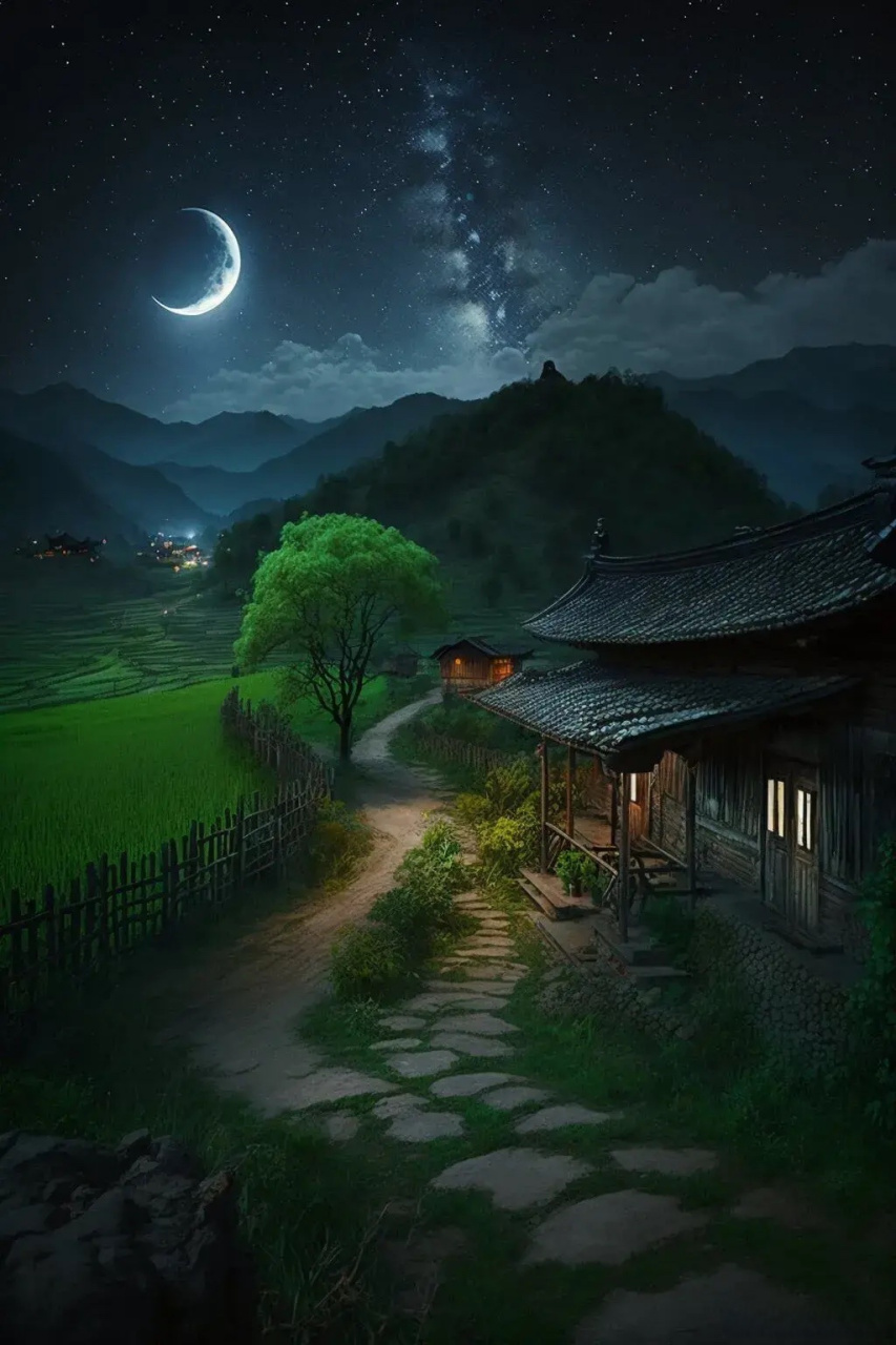 好运2023#乡村夜景#点亮美丽乡村