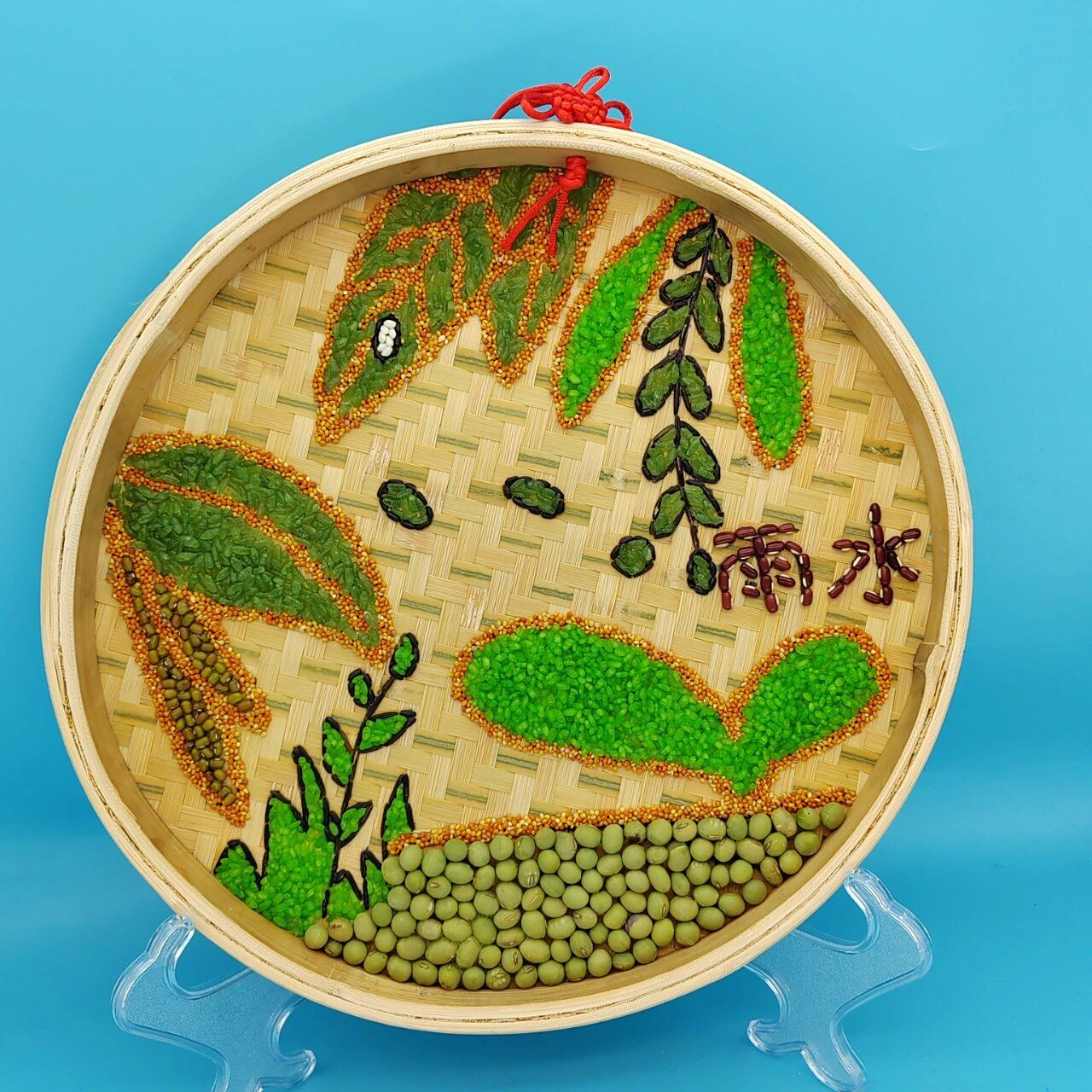 二十四节气手工五谷杂粮粘贴画-春天