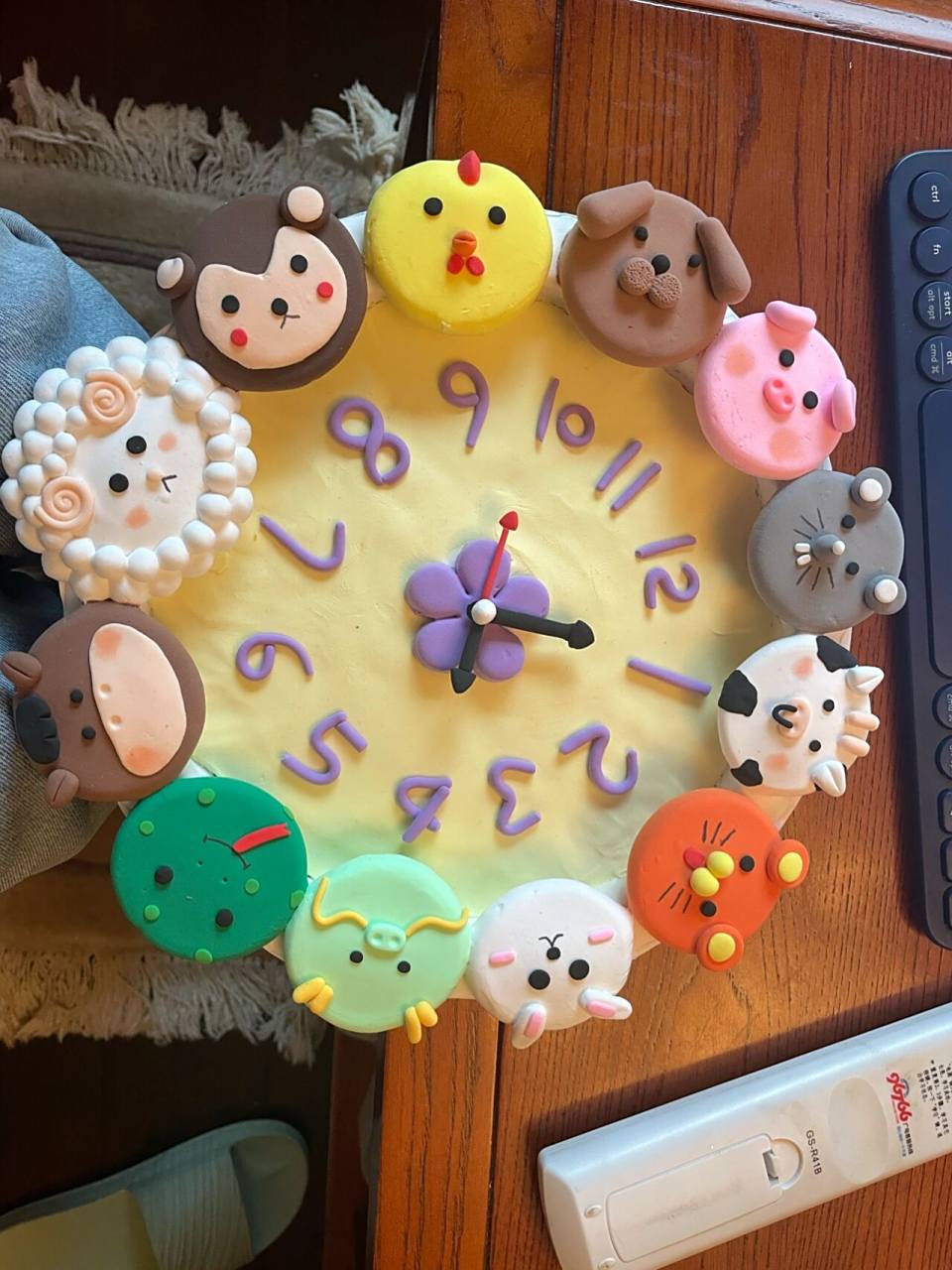 十二生肖黏土钟表99 为了研究十二生肖怎么搞真的是搜遍了小红书下