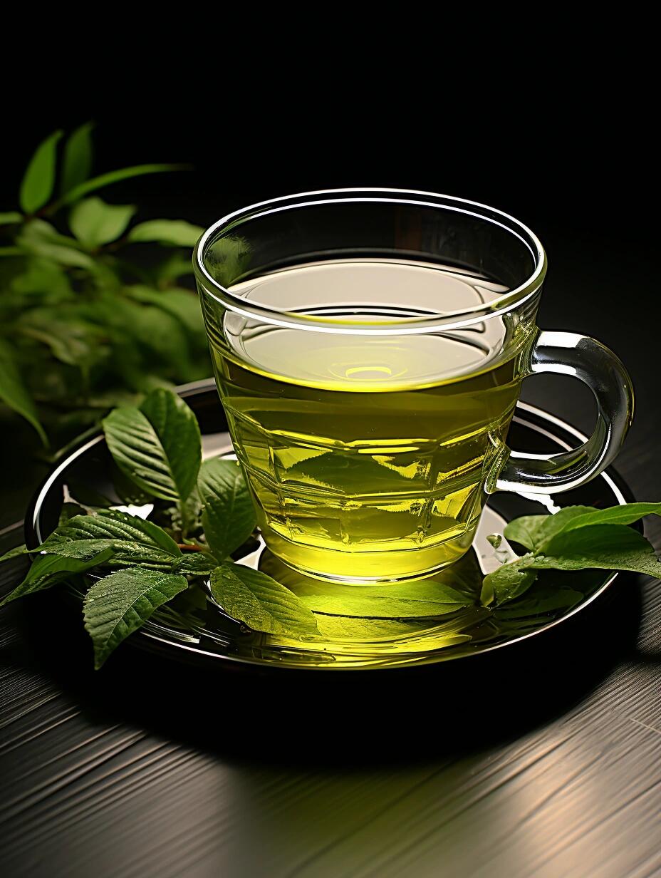 一杯绿茶 ai绘画