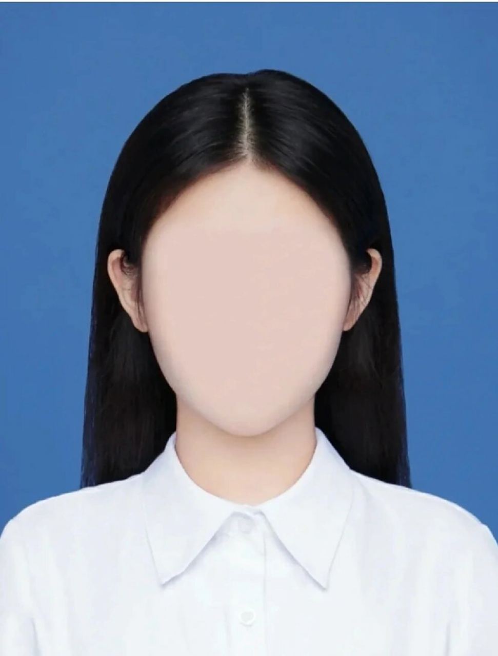 蓝底衬衫证件照模板来啦!