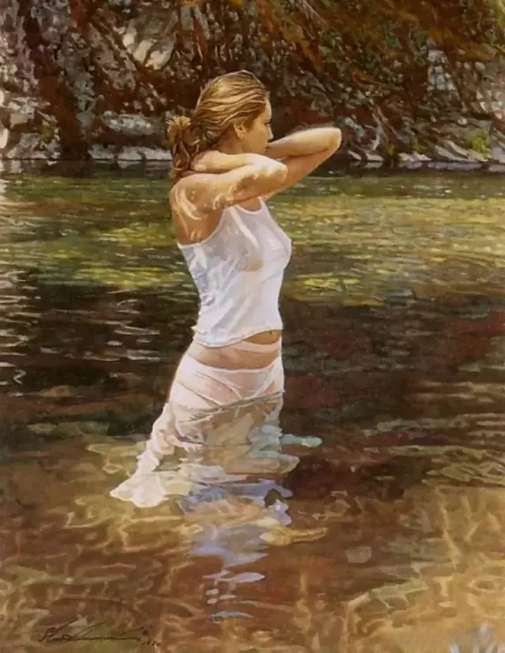 史蒂夫·汉克斯(steve hanks)水彩人物画