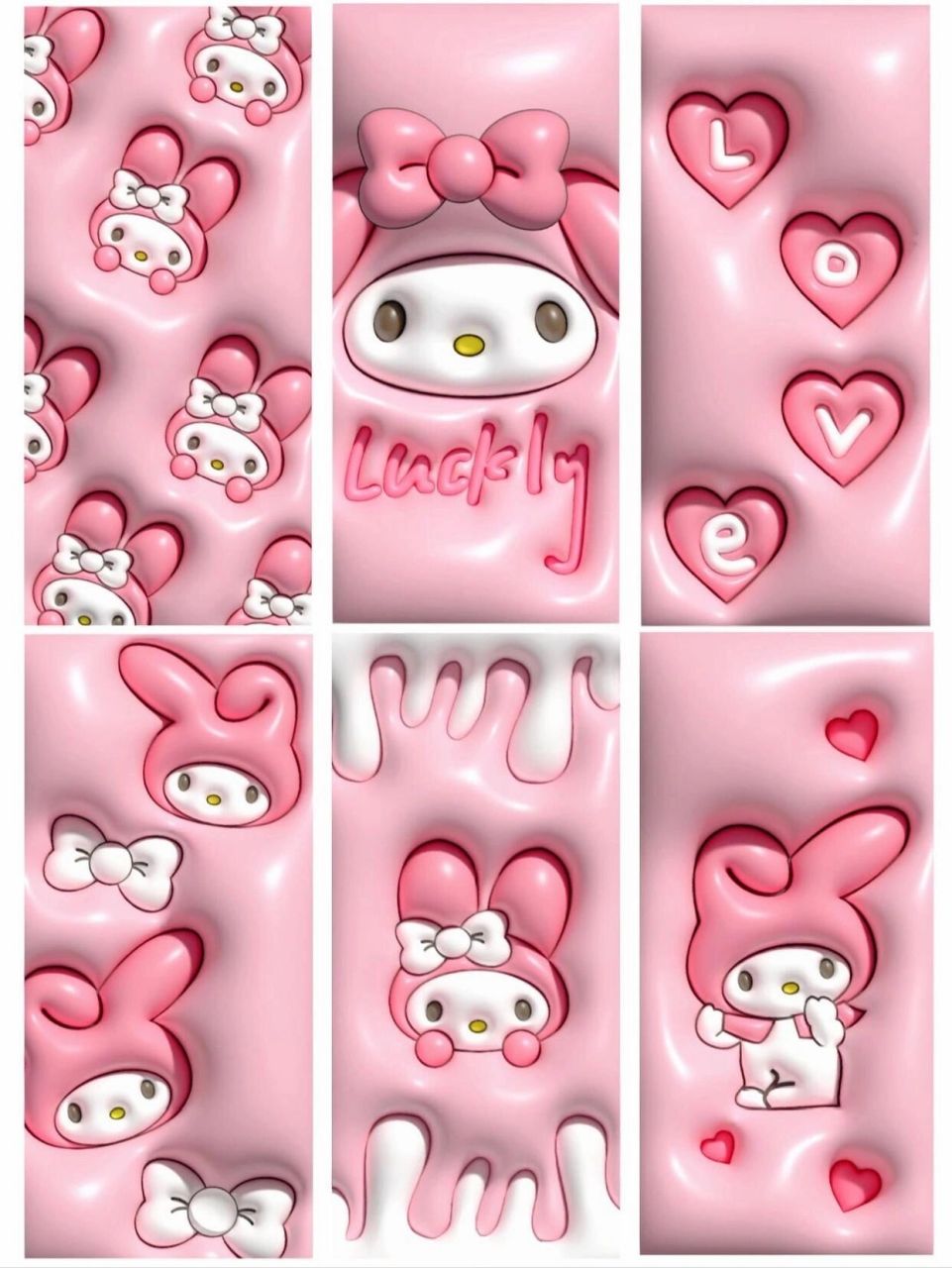 美乐蒂立体膨胀壁纸