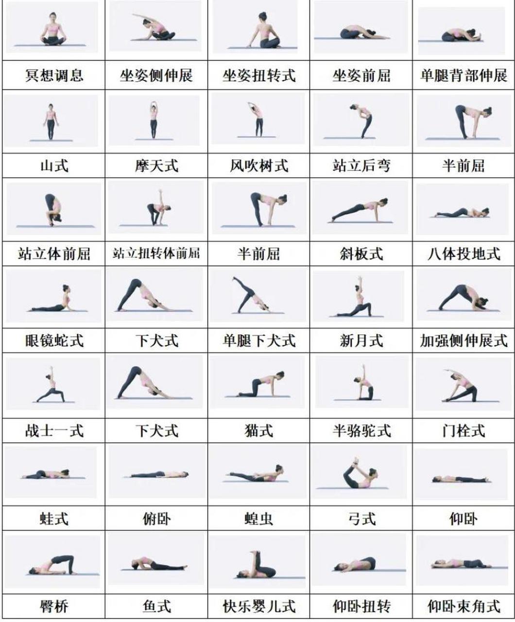 在家自学瑜伽初学教程图片