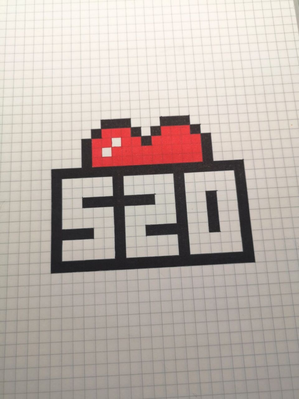 手绘一个520像素小图标吧78 #520# #像素画# #手绘