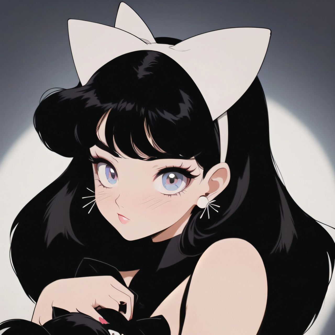 旧漫头像|小姐姐的黑色小猫咪